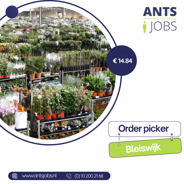 !! ORDER PICKER /MAGAZYN Z KWIATAMI !! WŁASNY TRANSPORT !!