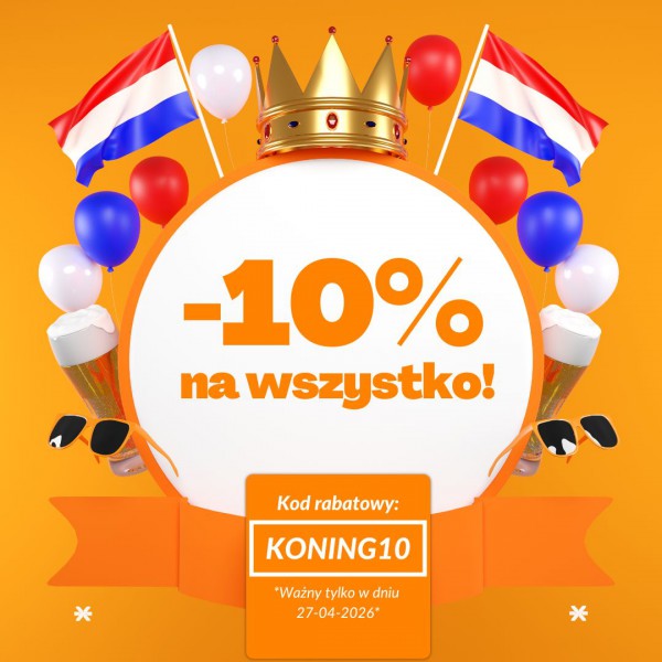PROMOCJA -10% NA WSZYSTKO PRODUKTY! TYLKO DZISIAJ!