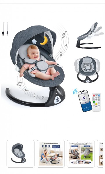 Elektryczny fotel bujany