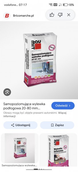 Wylewka samopoziomująca