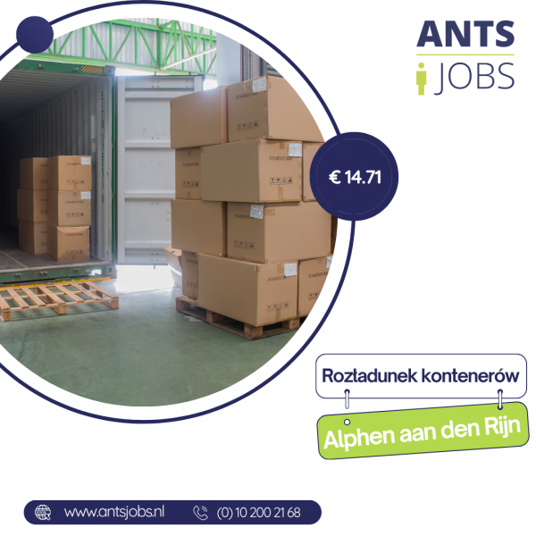 !! ROZŁADUNEK TOWARU Z KONTENERÓW !! ALPHEN AAN DEN RIJN !!