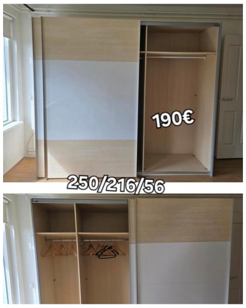 Szafa i lozko dwuosobowe