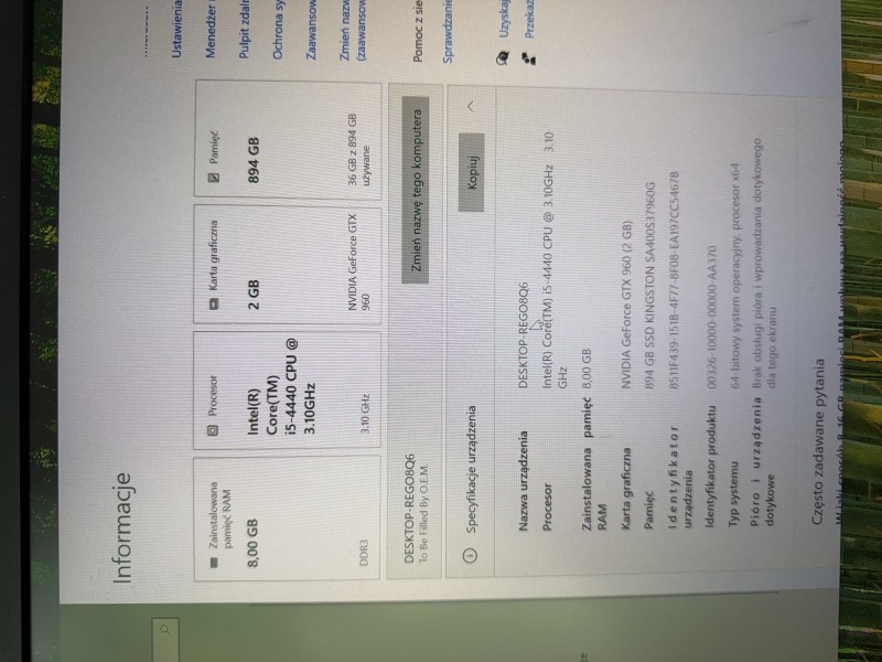 koputer stacjonarny komplet z Monitorem