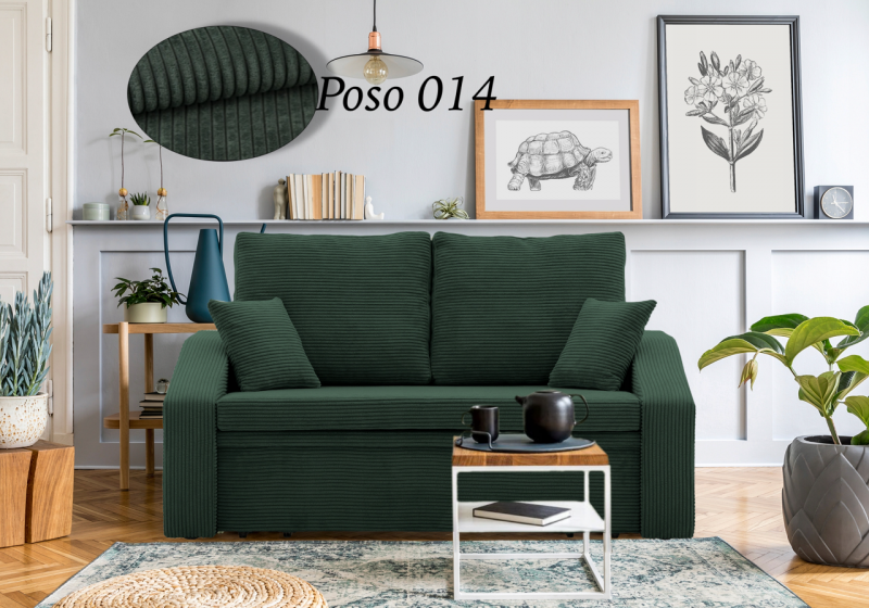NOWA Sofa DORMA z Funkcją Spania Kanapa Rozkładana - tkanina sztruksowa--DOSTAWA w 1 DZIEŃ