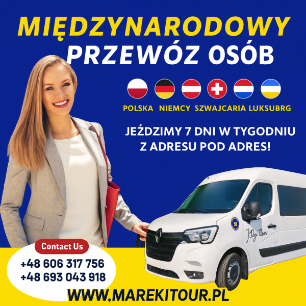 NIE PRZEPŁACAJ ZA PRZEJAZD! Jedź z MARECKI TOUR  najlepszym przewoźnikiem! Szybko Wygodnie