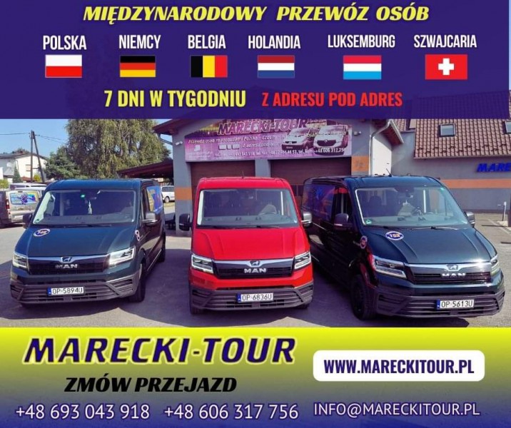 NIE PRZEPŁACAJ ZA PRZEJAZD! Jedź z MARECKI TOUR  najlepszym przewoźnikiem! Szybko Wygodnie