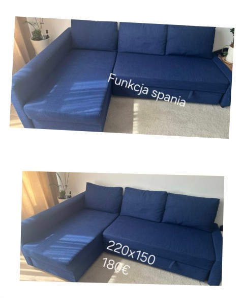 Narożnik z funkcja spania