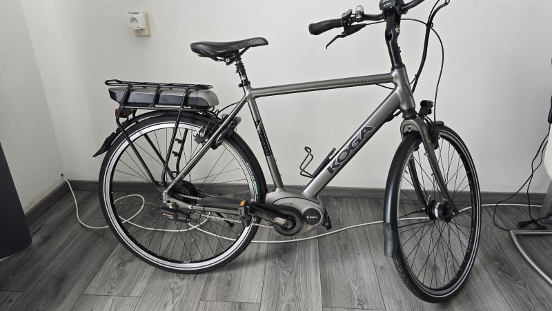 Rower elektryczny Koga z  automatycznymi przerzutkami