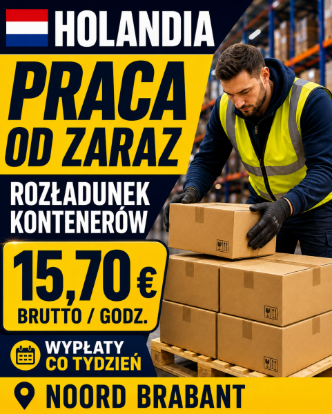 PRACA OD ZARAZ BEZ JĘZYKA ROZŁADUENK KONTENEROW