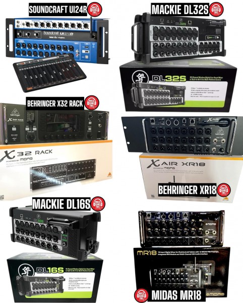 WWW.BULKINZ.COM Nowy, Behringer X32, Midas M32 LIVE, Yamaha MGX, Soundcraft Ui24R, PreSonus,