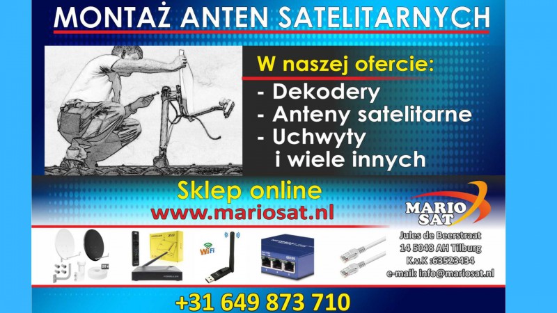 Montaz anten satelitarnych i ich modernizacja