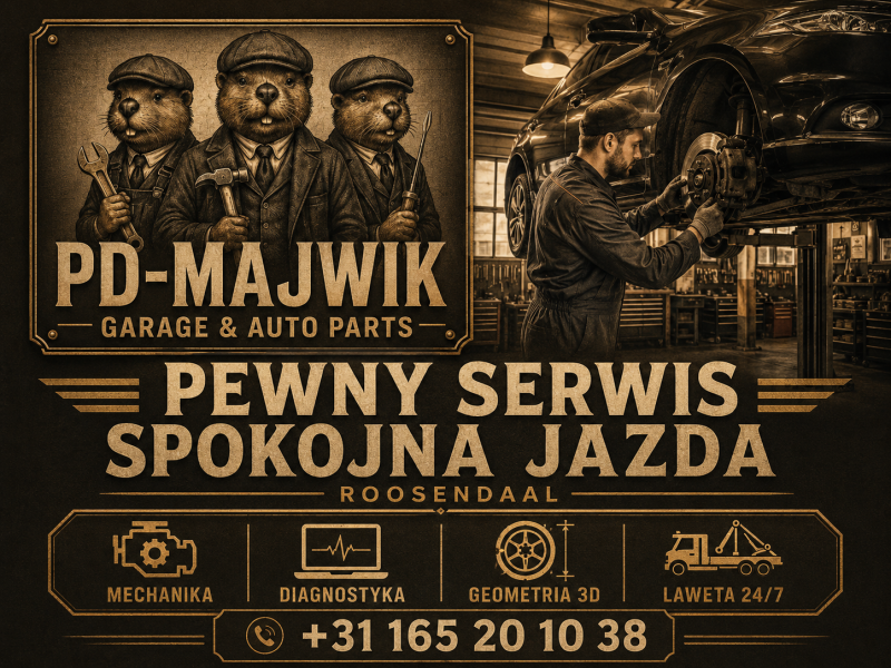 PROFESJONALNY SERWIS SAMOCHODOWY W ROOSENDAAL - PD-MAJWIK GARAGE & AUTO PARTS