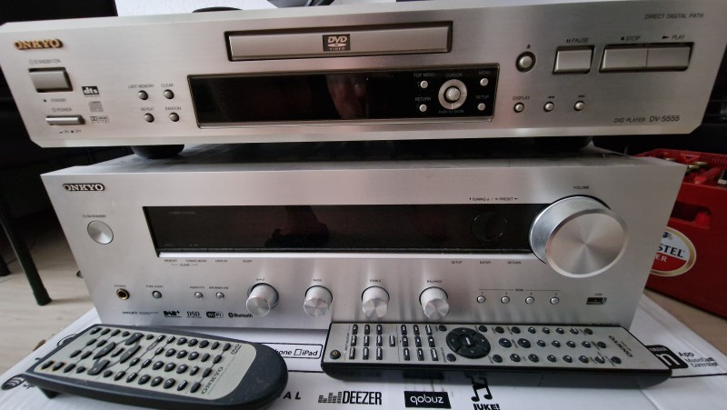 Wzmacniacz stereo Hi-Fi ONKYO TX-8150 klasyka +  dvd/cd player ONKYO DV-S555