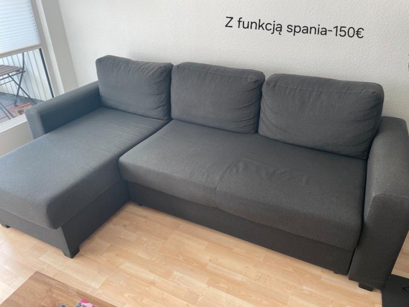 Narożnik z funkcją spania