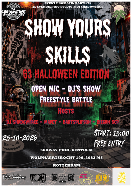 HIP-HOP event - SHOW YOURS SKILLS 63 Haloween Edition